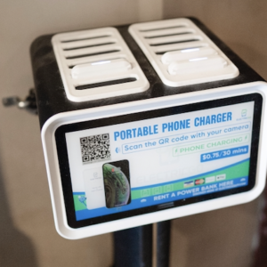 Cell phone charging stations